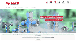 Desktop Screenshot of hy-lok.de